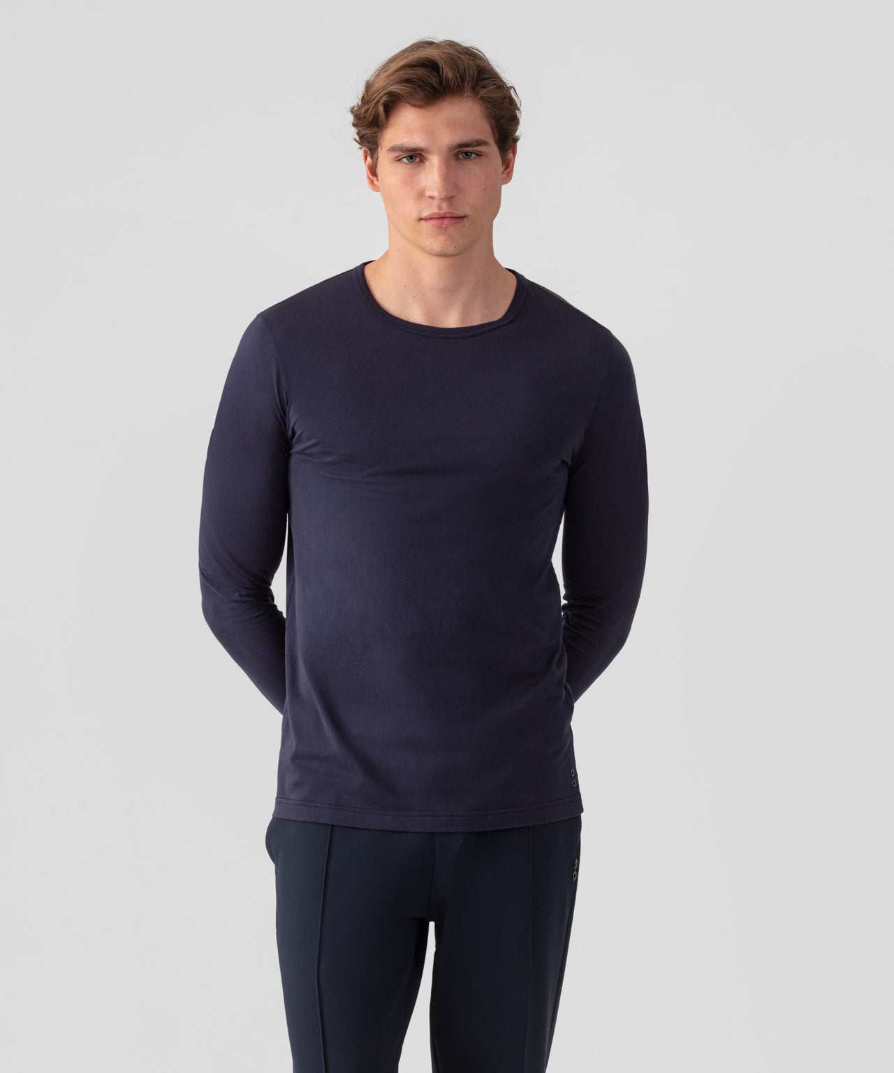 Langarmshirt Eyelet Edition: Marineblau