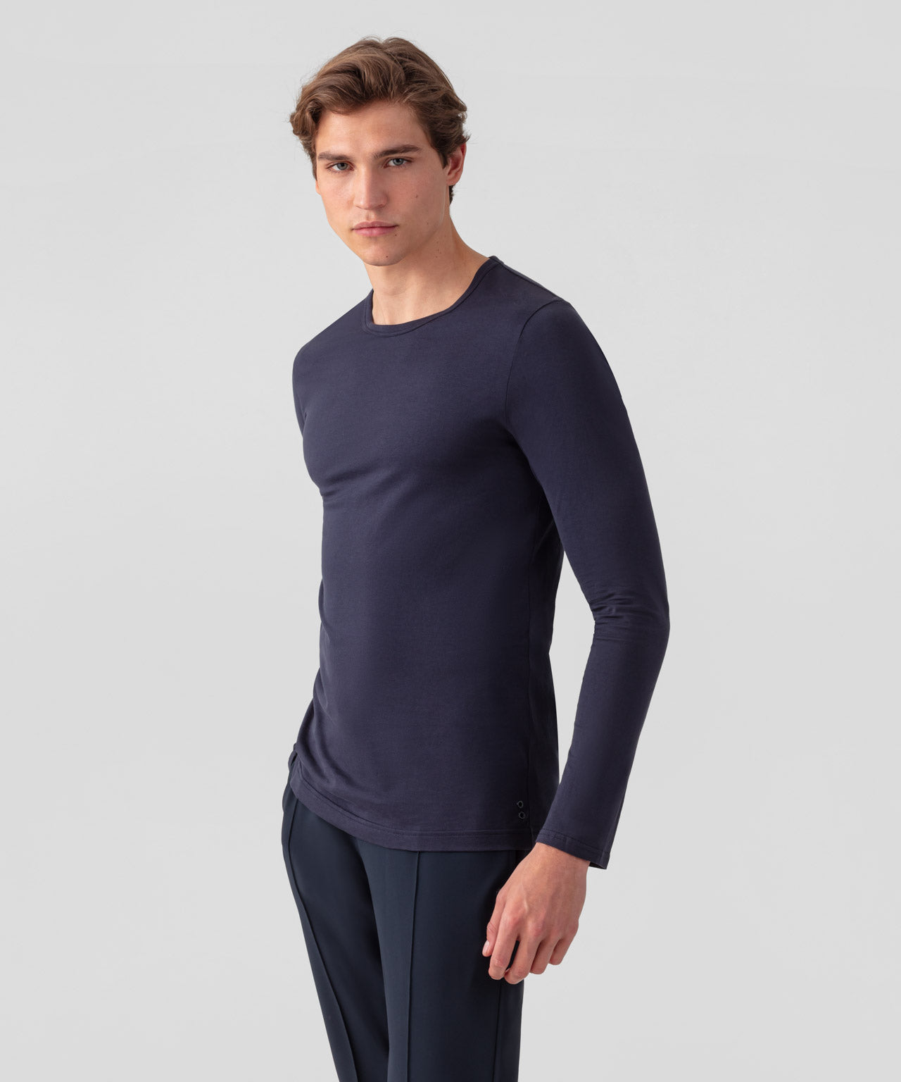 Langarmshirt Eyelet Edition: Marineblau
