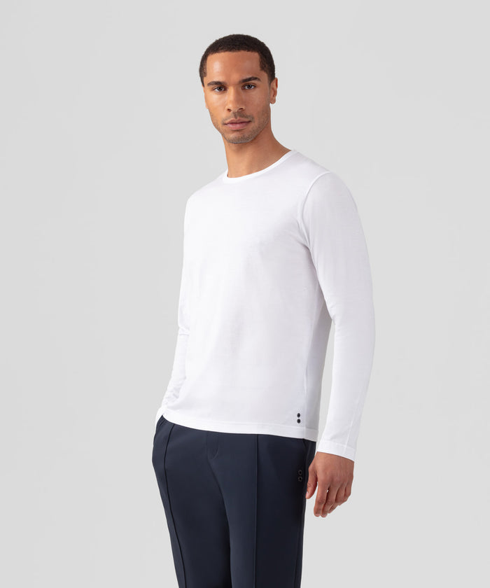 Langarmshirt Eyelet Edition: Weiß