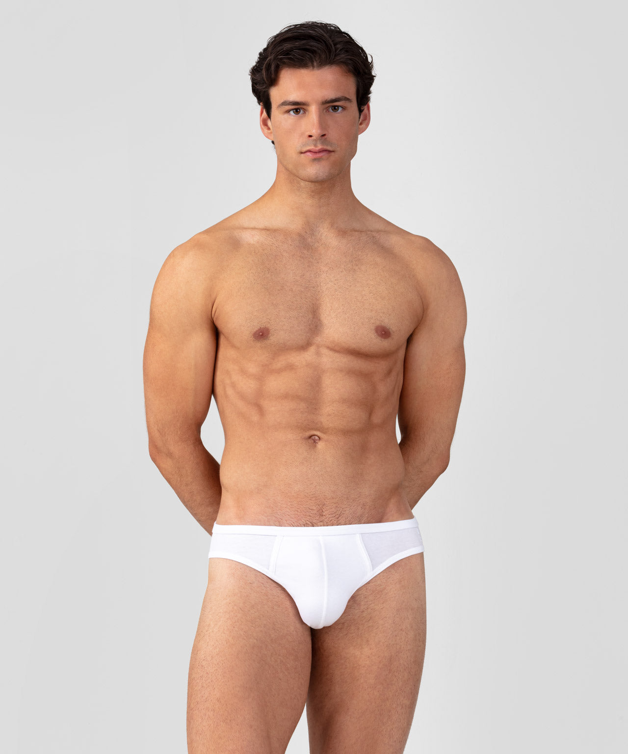 Slim Y-Front Briefs: White