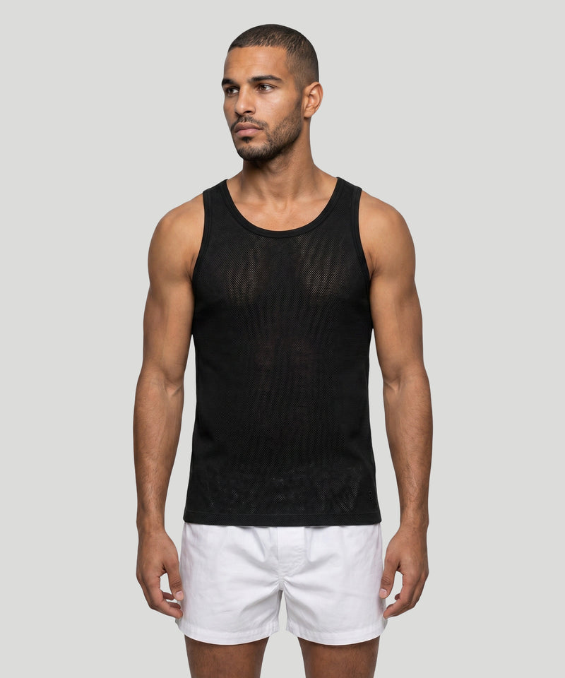 Débardeur en mesh : Noir