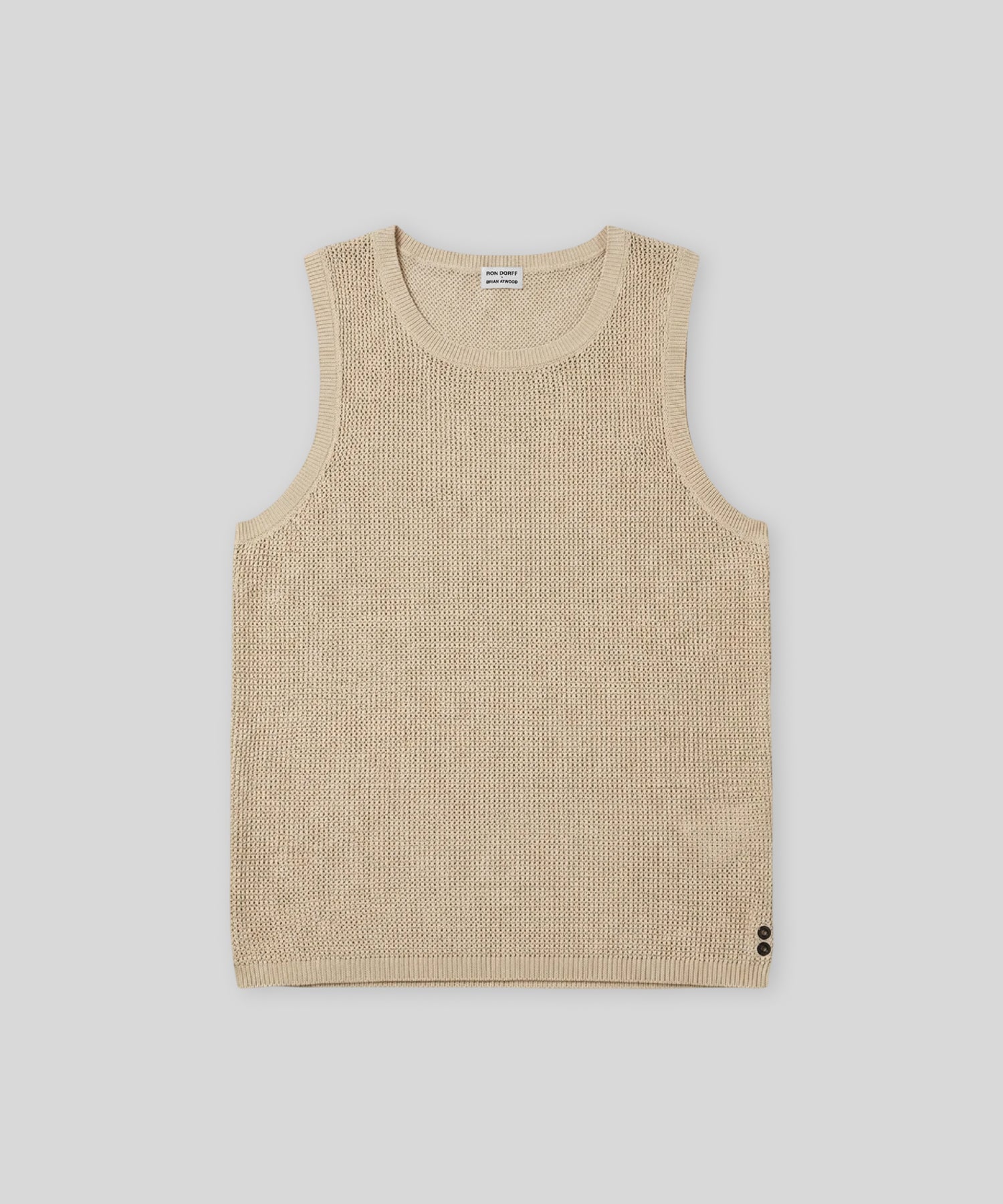 Débardeur en crochet de coton bio: Beige