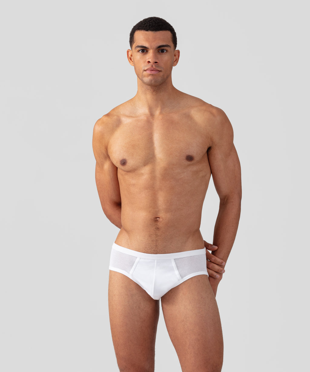 Continuon Living Incontinence Underwear for Men. White Y-Front