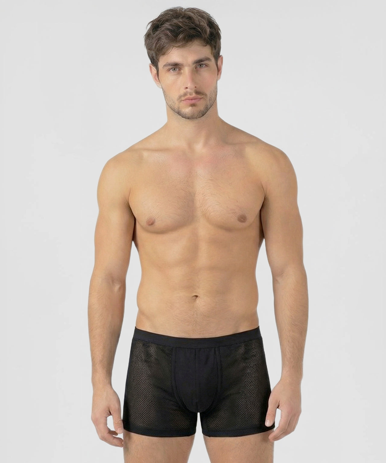 Mesh Boxer Briefs: Black