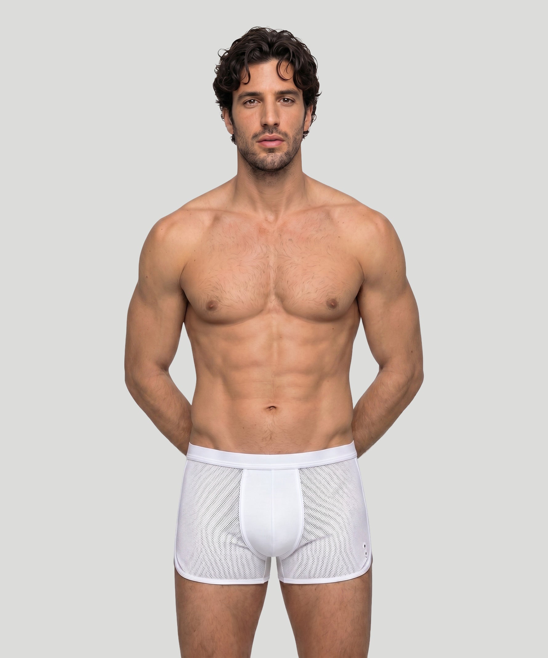 Boxer Marathon en mesh: Blanc