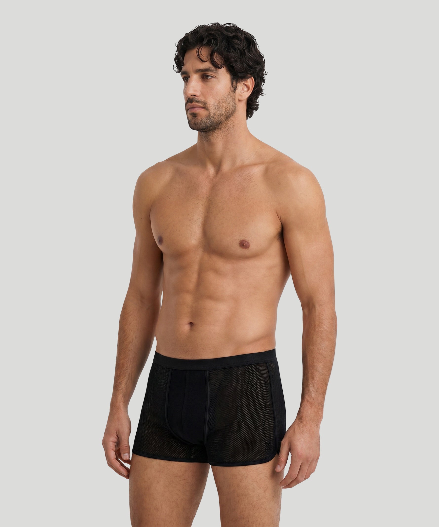 Mesh Marathon Boxer Briefs: Schwarz