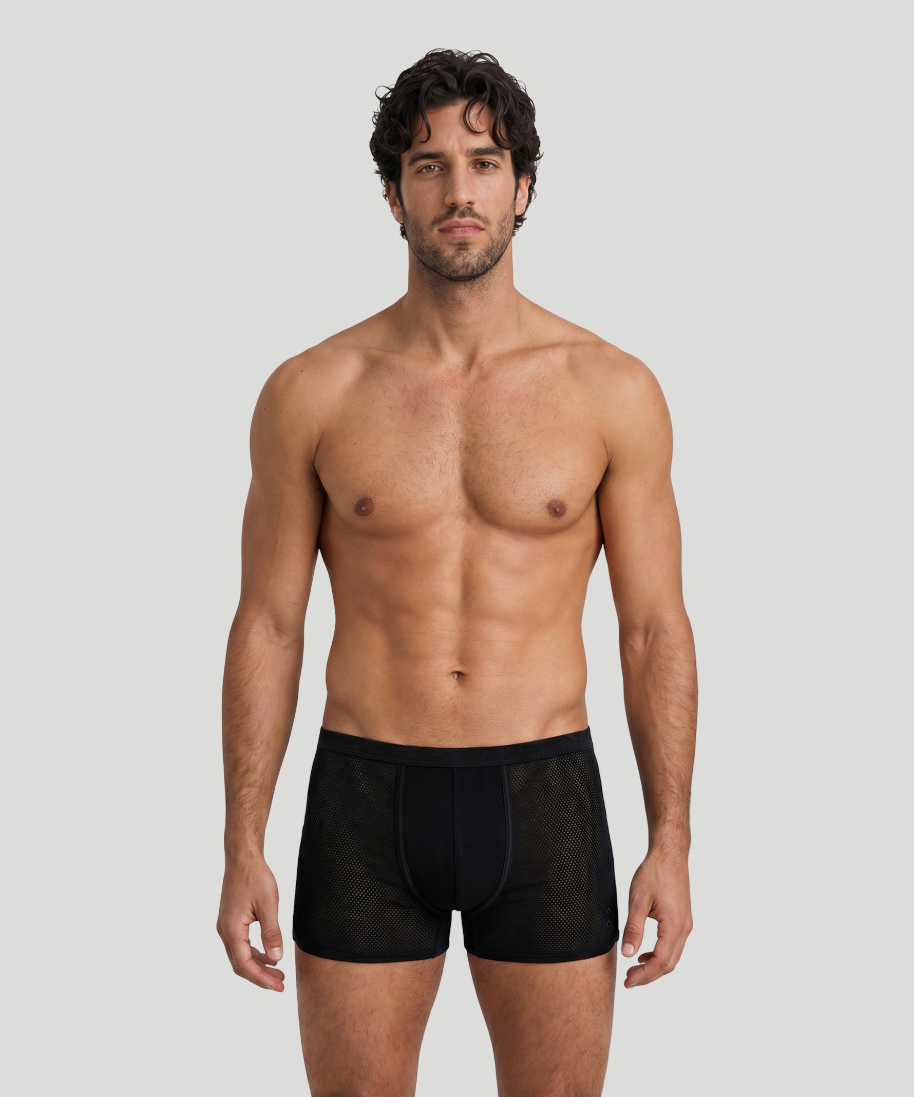 Mesh Marathon Boxer Briefs: Schwarz