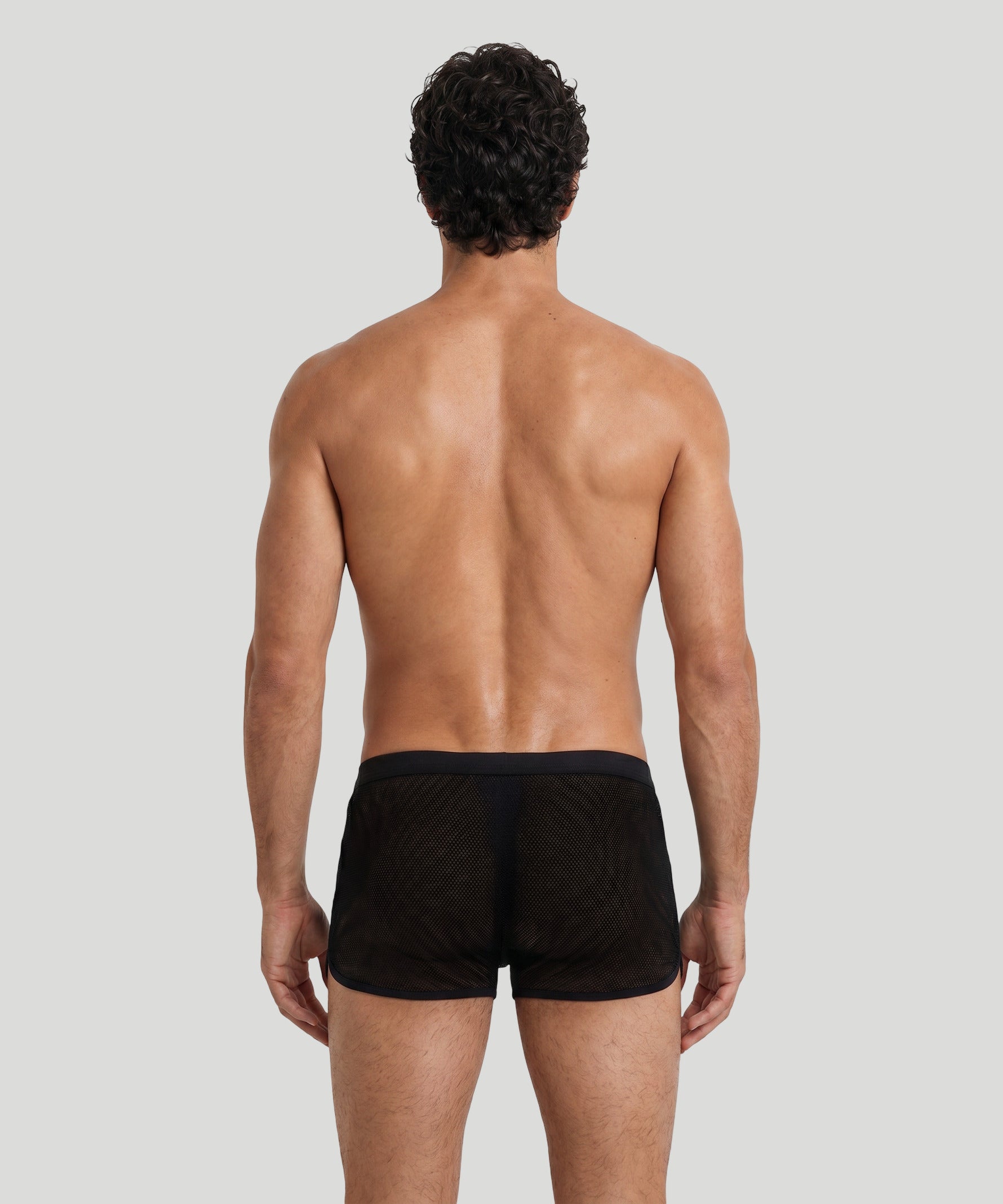 Boxer marathon en mesh: Noir