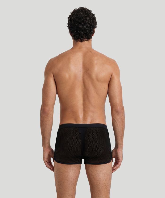 Boxer marathon en mesh: Noir