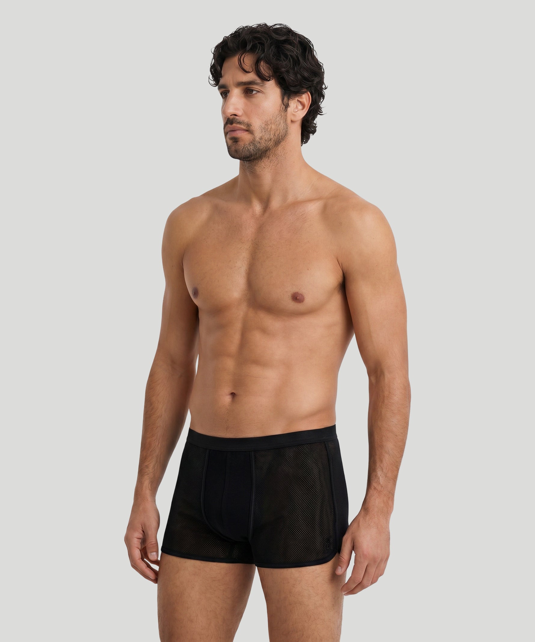 Boxer marathon en mesh: Noir
