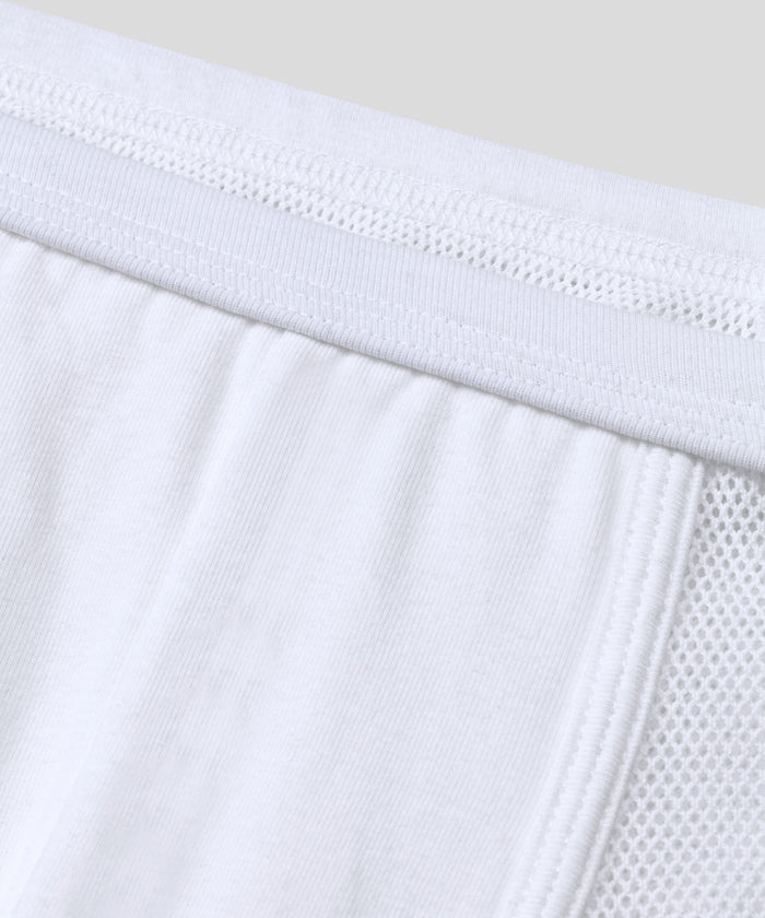 Boxer marathon en mesh: Blanc