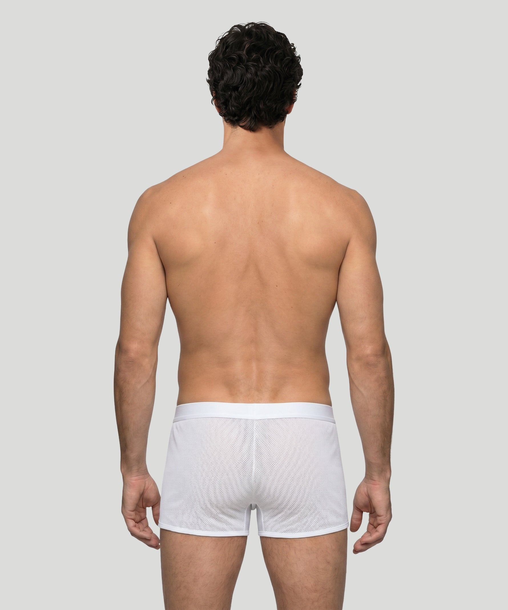 Boxer marathon en mesh: Blanc