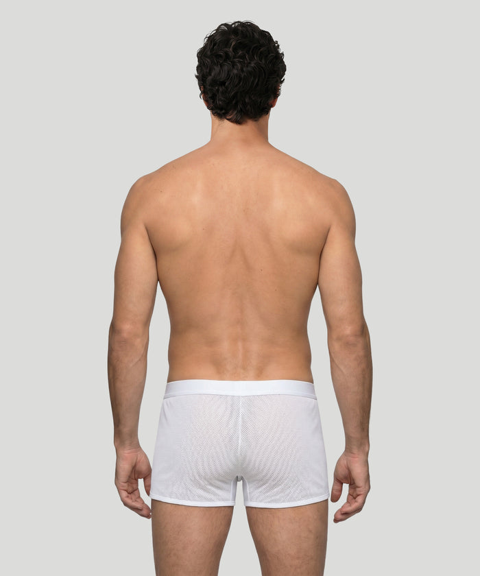 Boxer marathon en mesh: Blanc