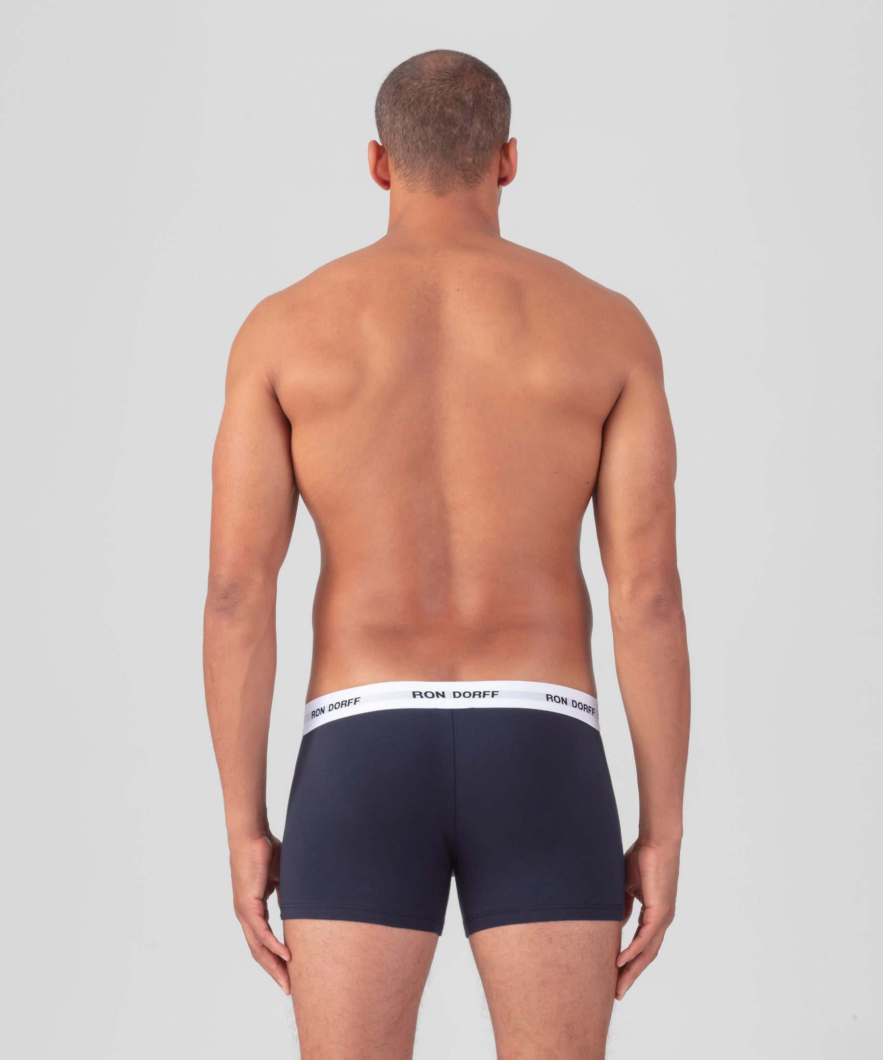 Boxers RON DORFF Kit: Bleu marine/Blanc/Noir