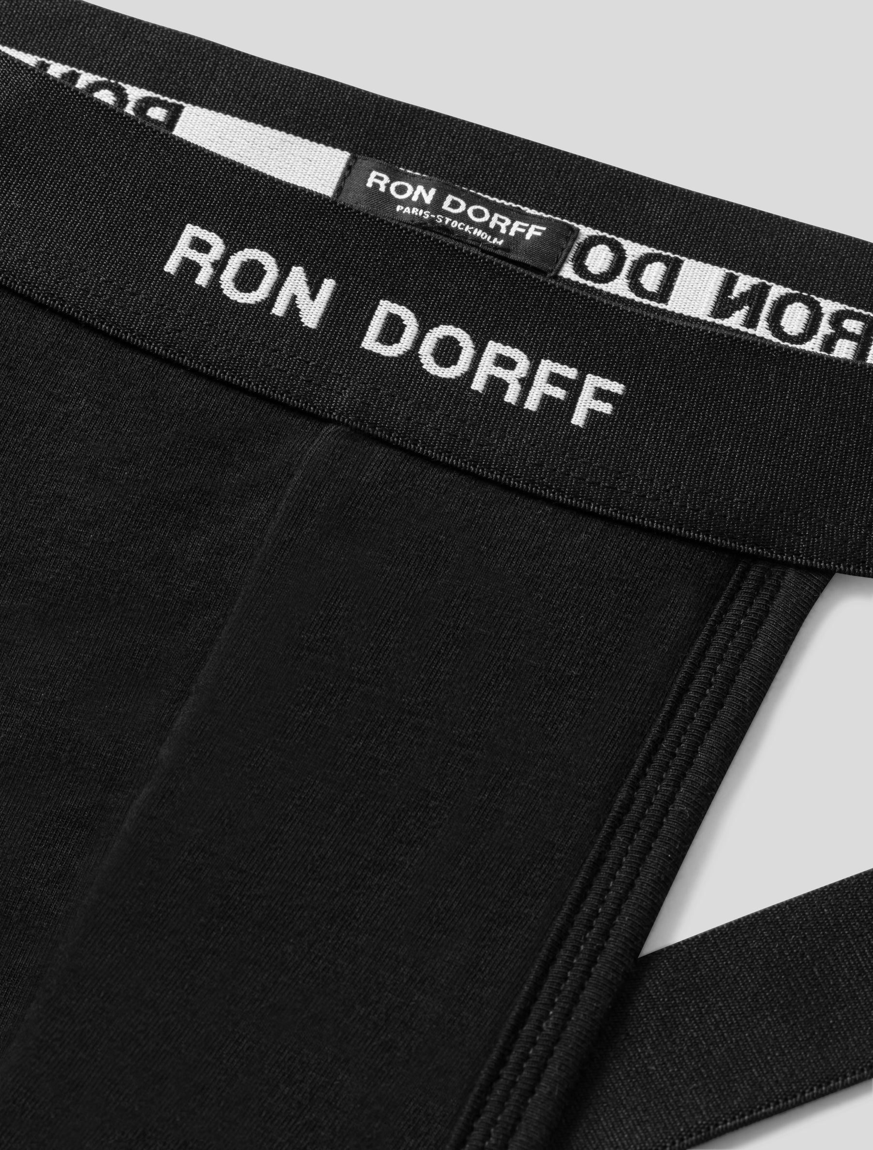 String en coton à imprimés RON DORFF: Noir