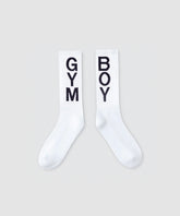 Sport Socks "GYM BOY": White
