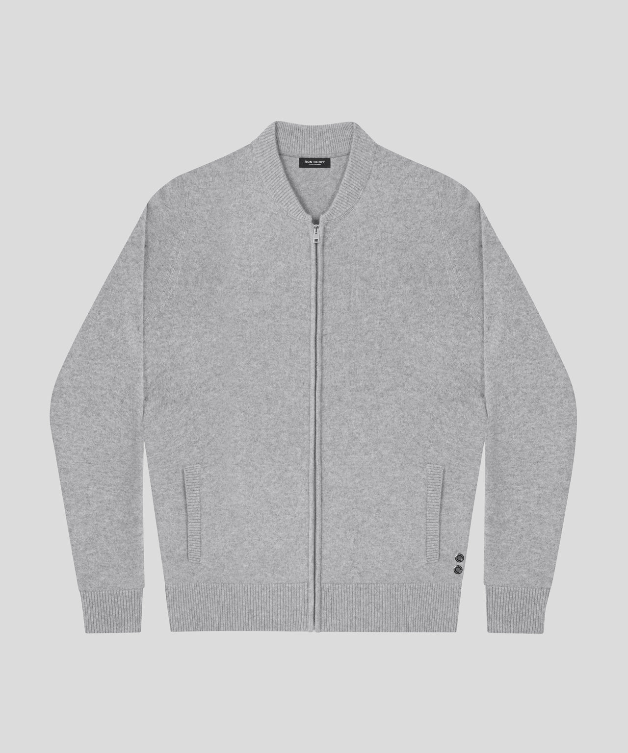 Cashmere Tennis Jacket: Grey Melange