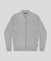 Cashmere Tennis Jacket: Grey Melange