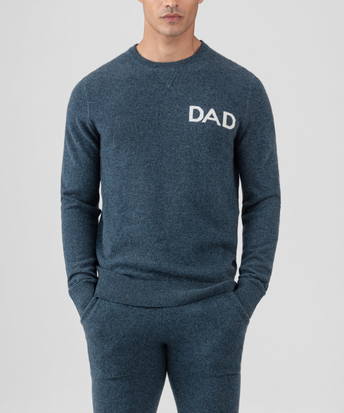 Cashmere Sweater "DAD": Dark Sage