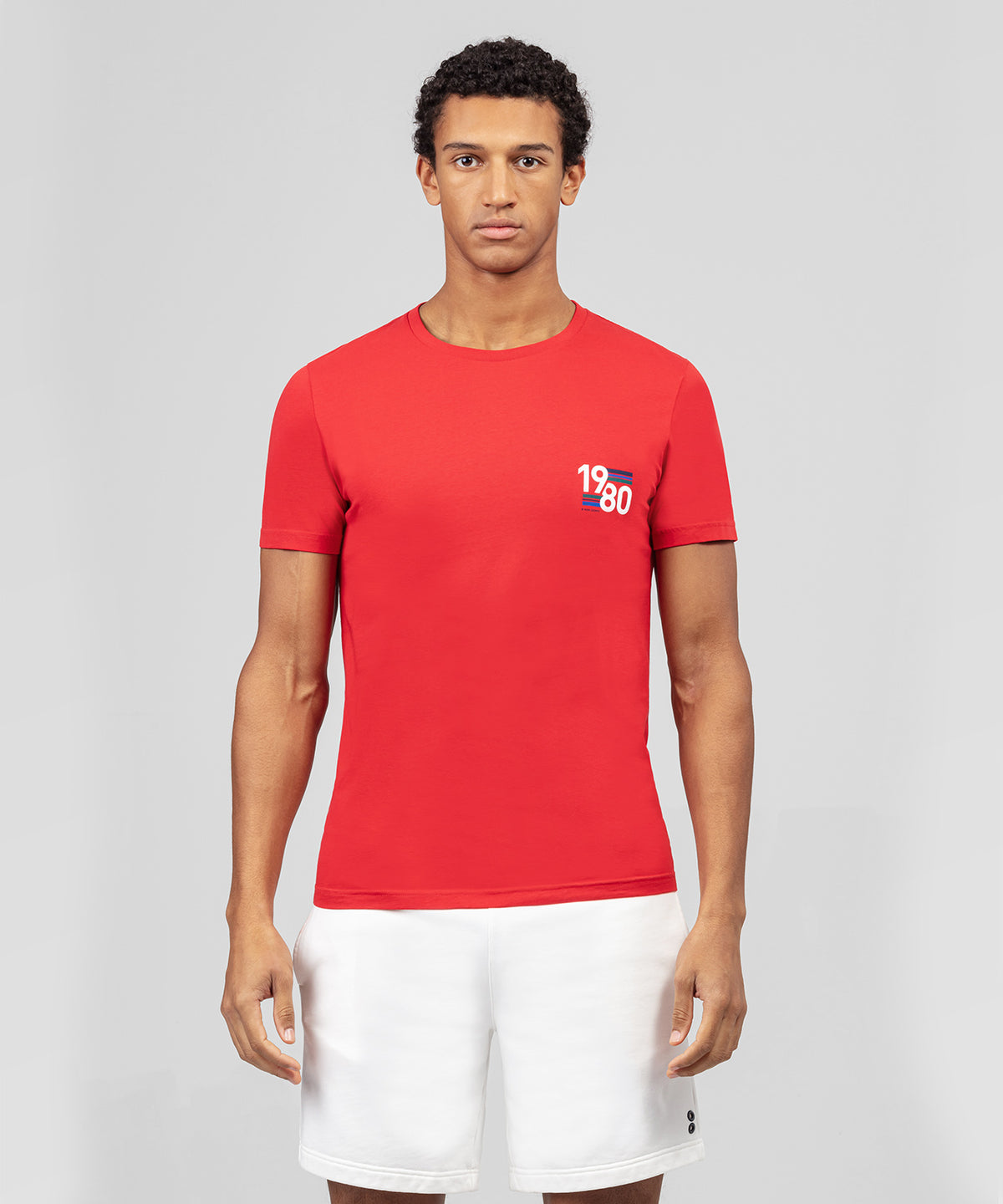 Organic Cotton T-Shirt "1980": Summer Red