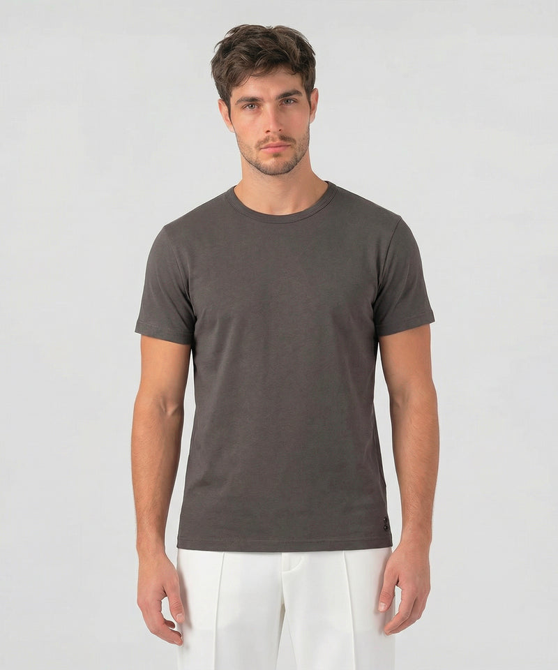 T-shirt Eyelet Edition en coton: Espresso