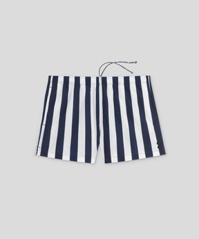 Swim Shorts Vertical Wide Stripes: Navy/White