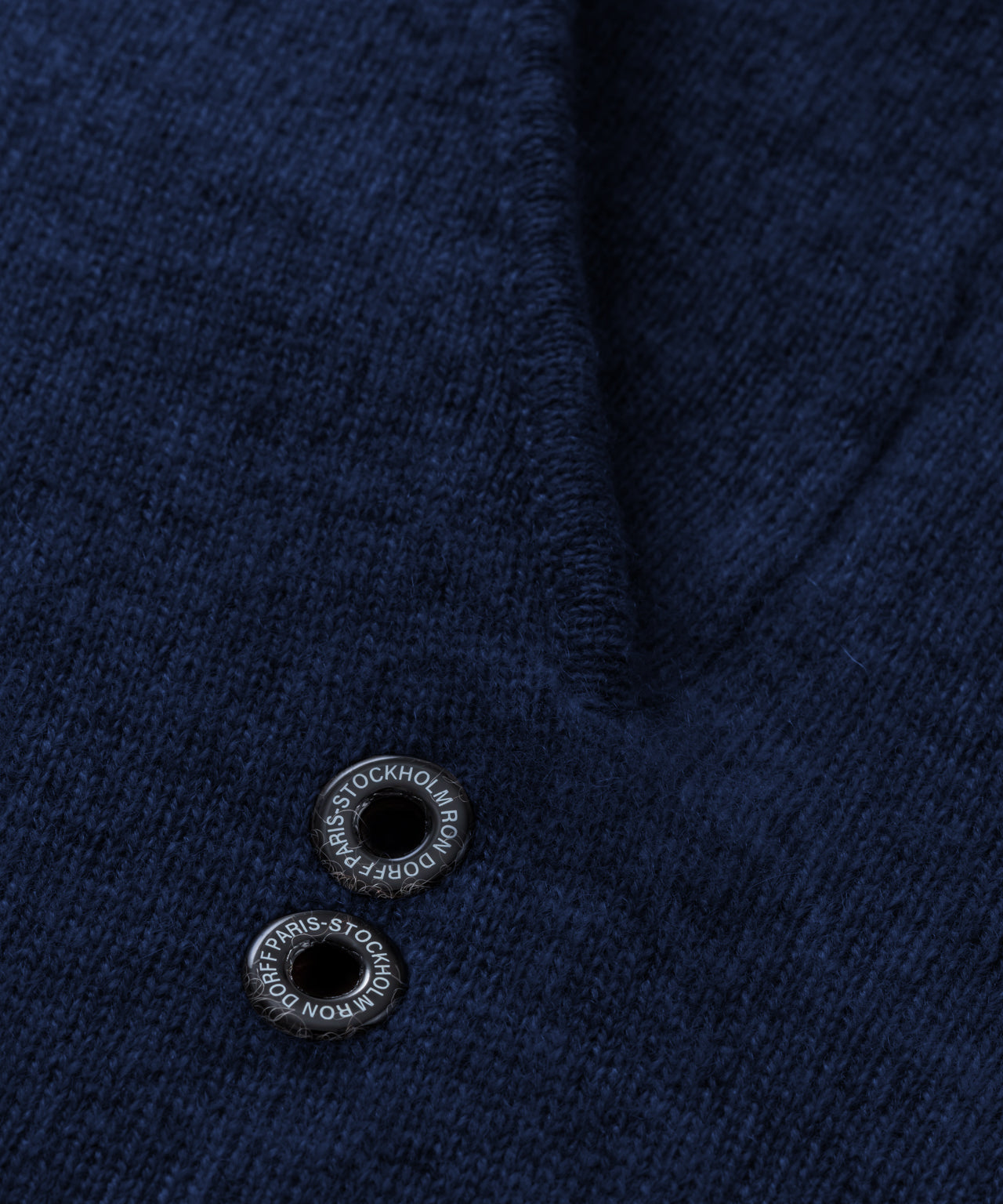 Pantalon avec poches en cachemire: Bleu marine