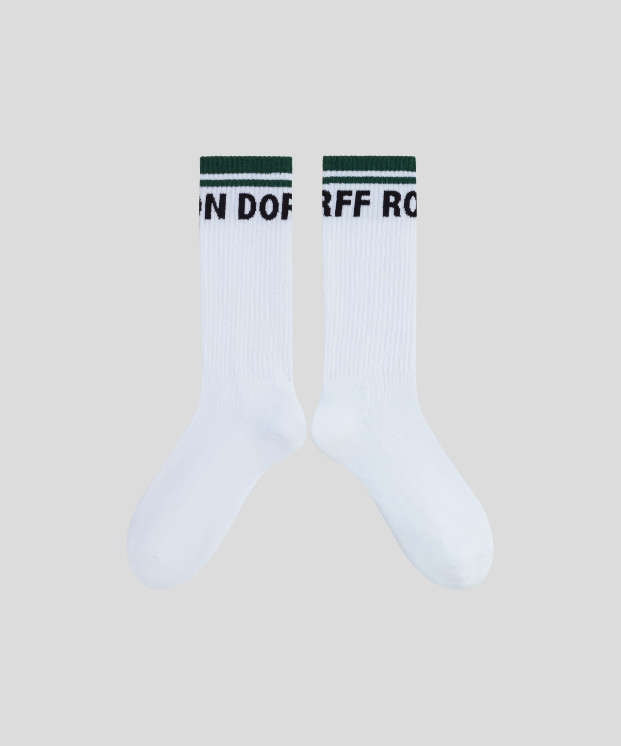 Sports Socks RD w Stripes: Green Night
