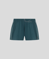 Exerciser Shorts w. Piping: Green Night