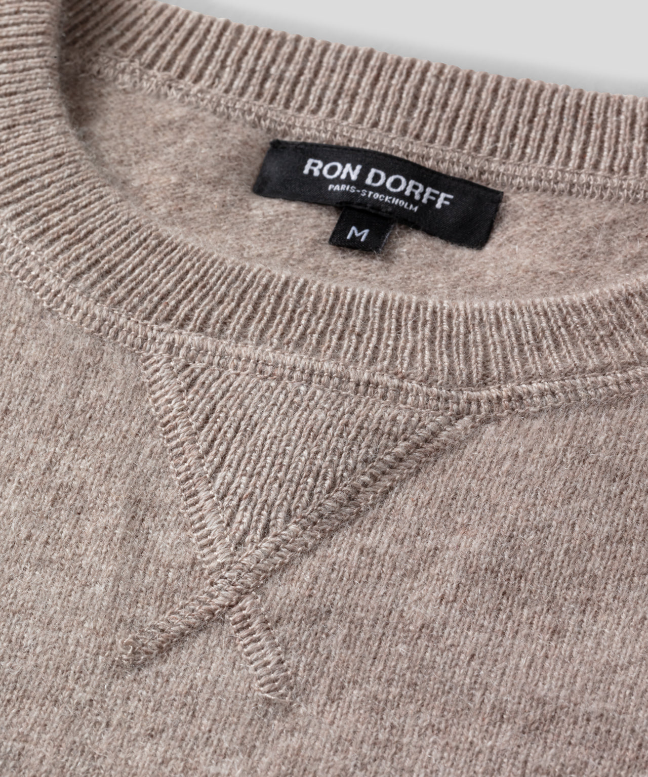 Pull en cachemire : Beige chiné