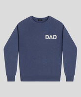 Pull en laine mérinos "DAD": Bleu gris