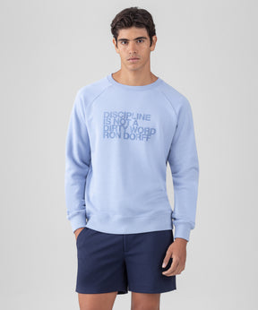 Organic Cotton Sweatshirt DISCIPLINE: Cloudy Bay