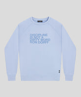 Organic Cotton Sweatshirt "DISCIPLINE": Cloudy Bay