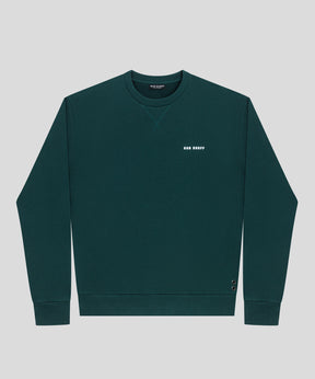 Organic Cotton Relaxed Fit Sweatshirt: Green Night