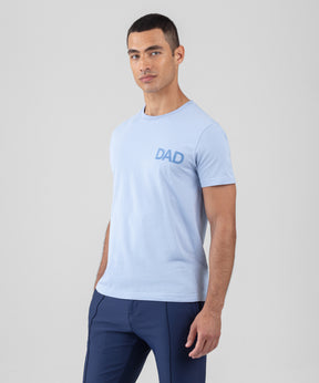 T-shirt en coton organique "DAD": Bleu ciel