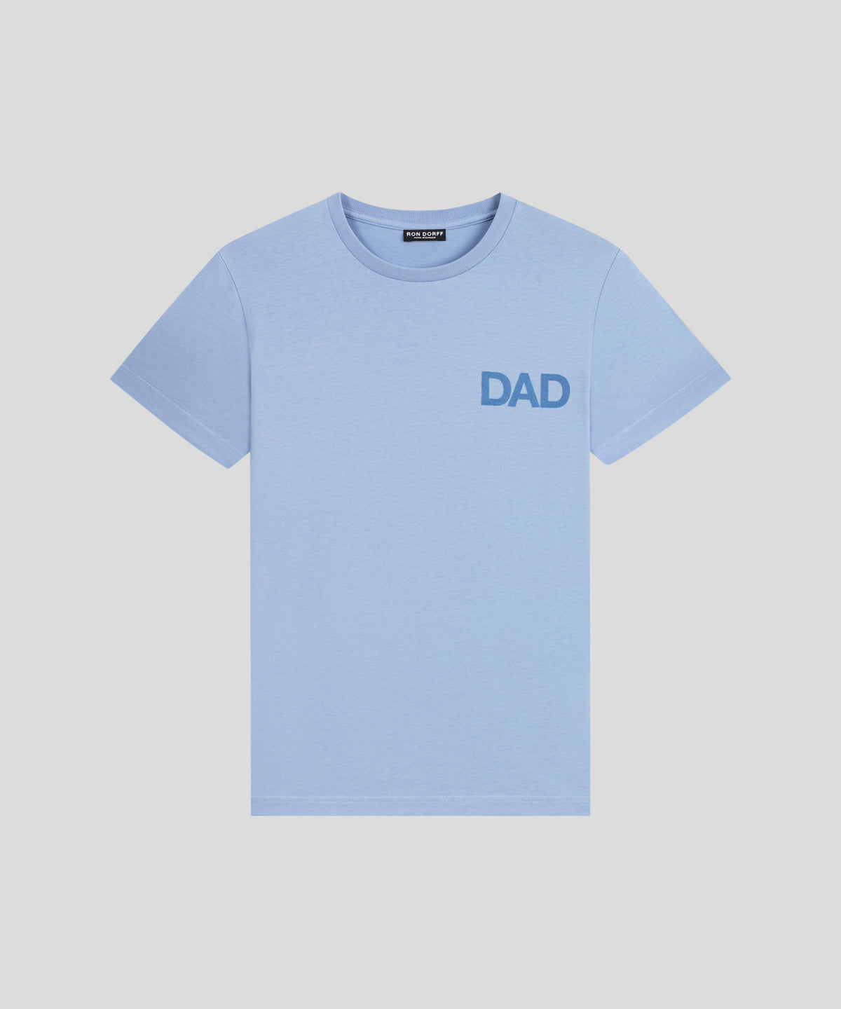 T-shirt en coton organique à imprimé DAD: Bleu ciel