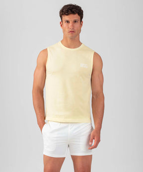 Organic Cotton Sleeveless T-Shirt Discipline: Scandi Yellow