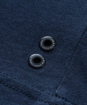 T-Shirt Eyelet Edition en coton modal: Bleu marine