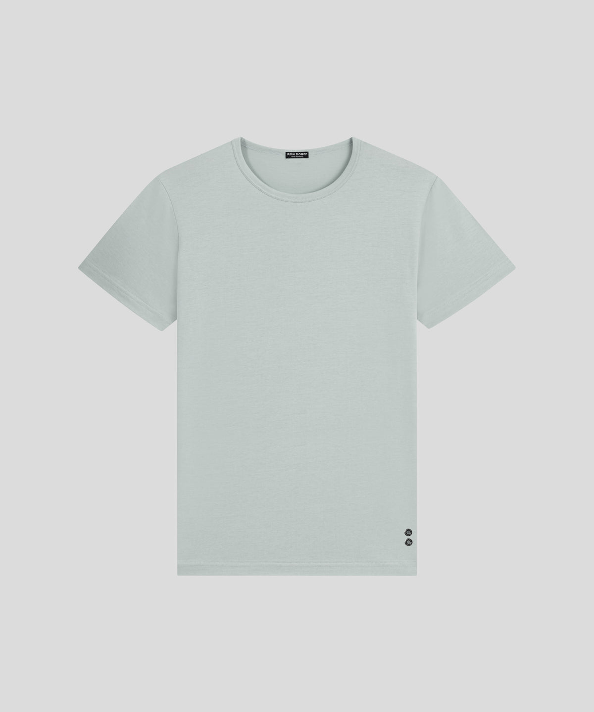 T-shirt col rond en coton: Vert clair