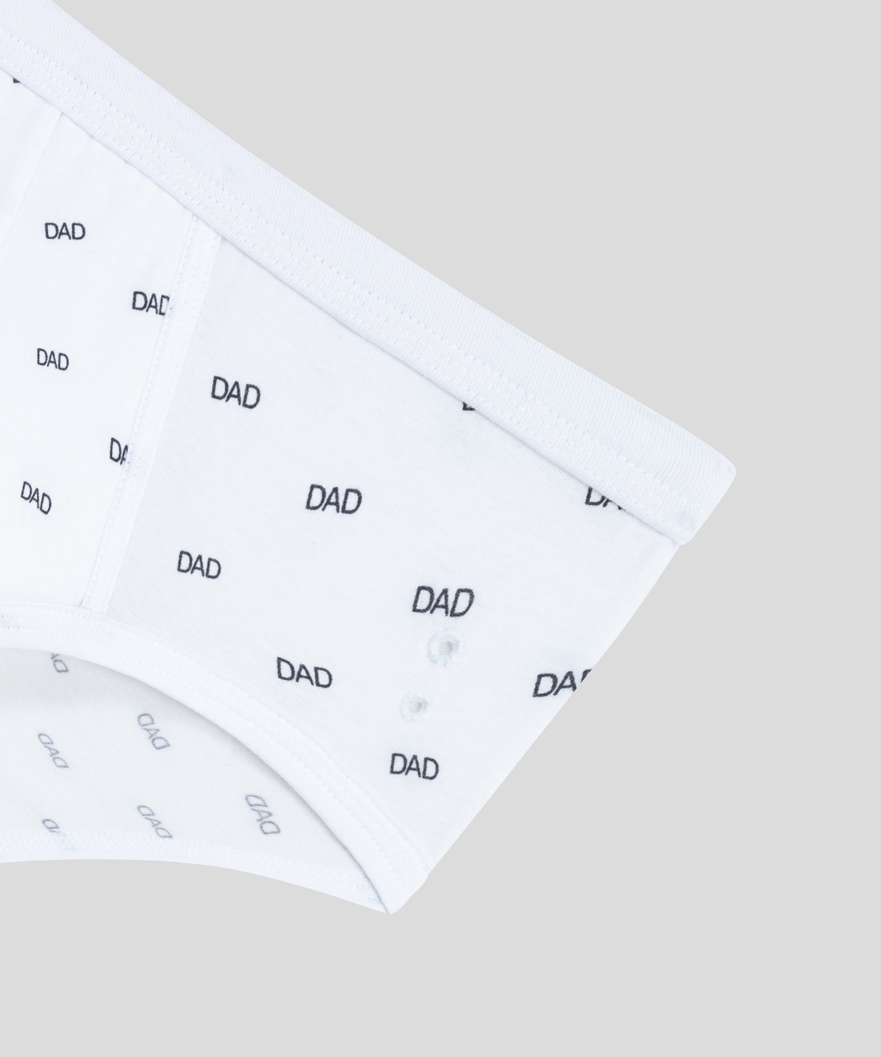 Slip Y-front en coton à imprimés DAD: Blanc