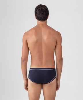 Y-Front Briefs w. Piping: Navy
