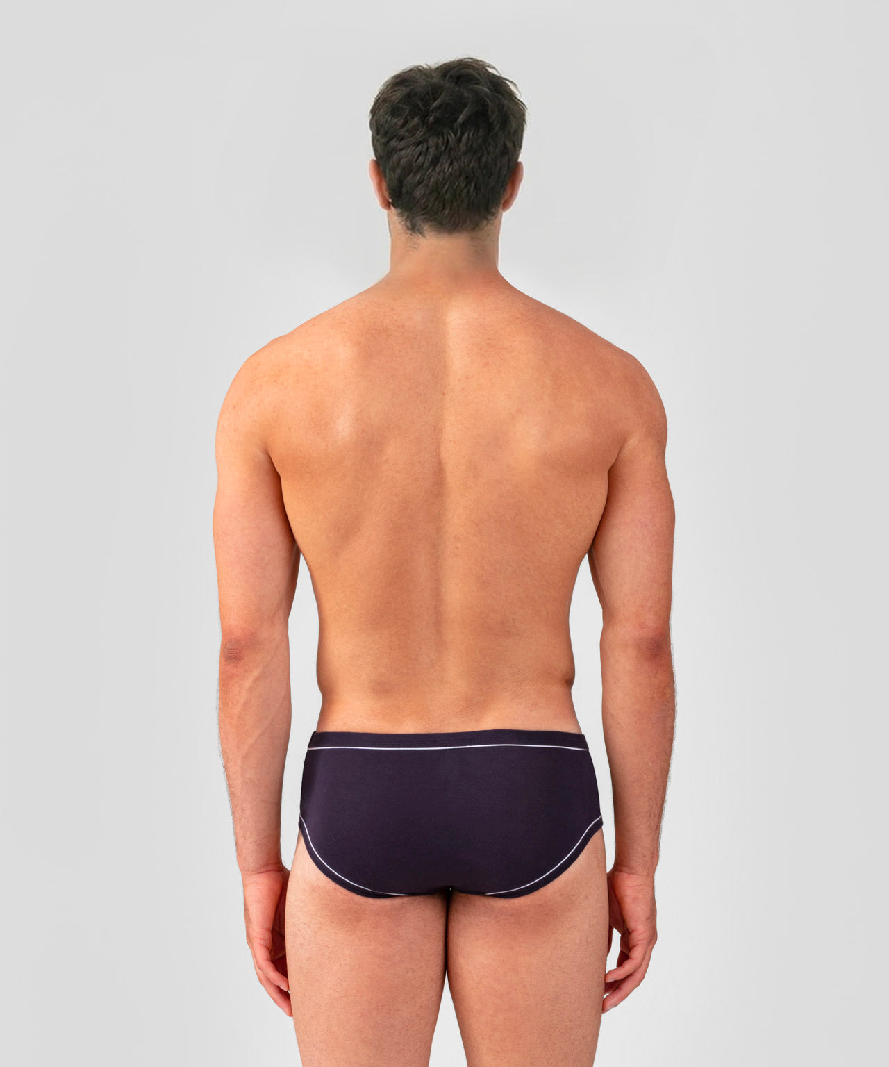 Y-Front Slips mit Paspelierung: Marine