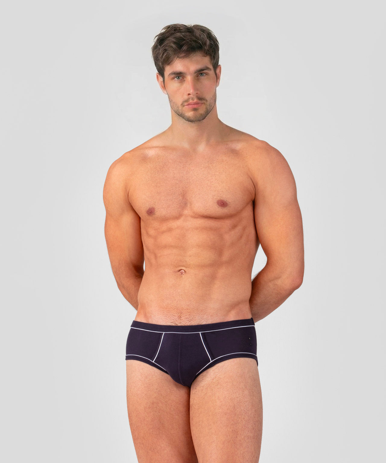 Y-Front Slips mit Paspelierung: Marine