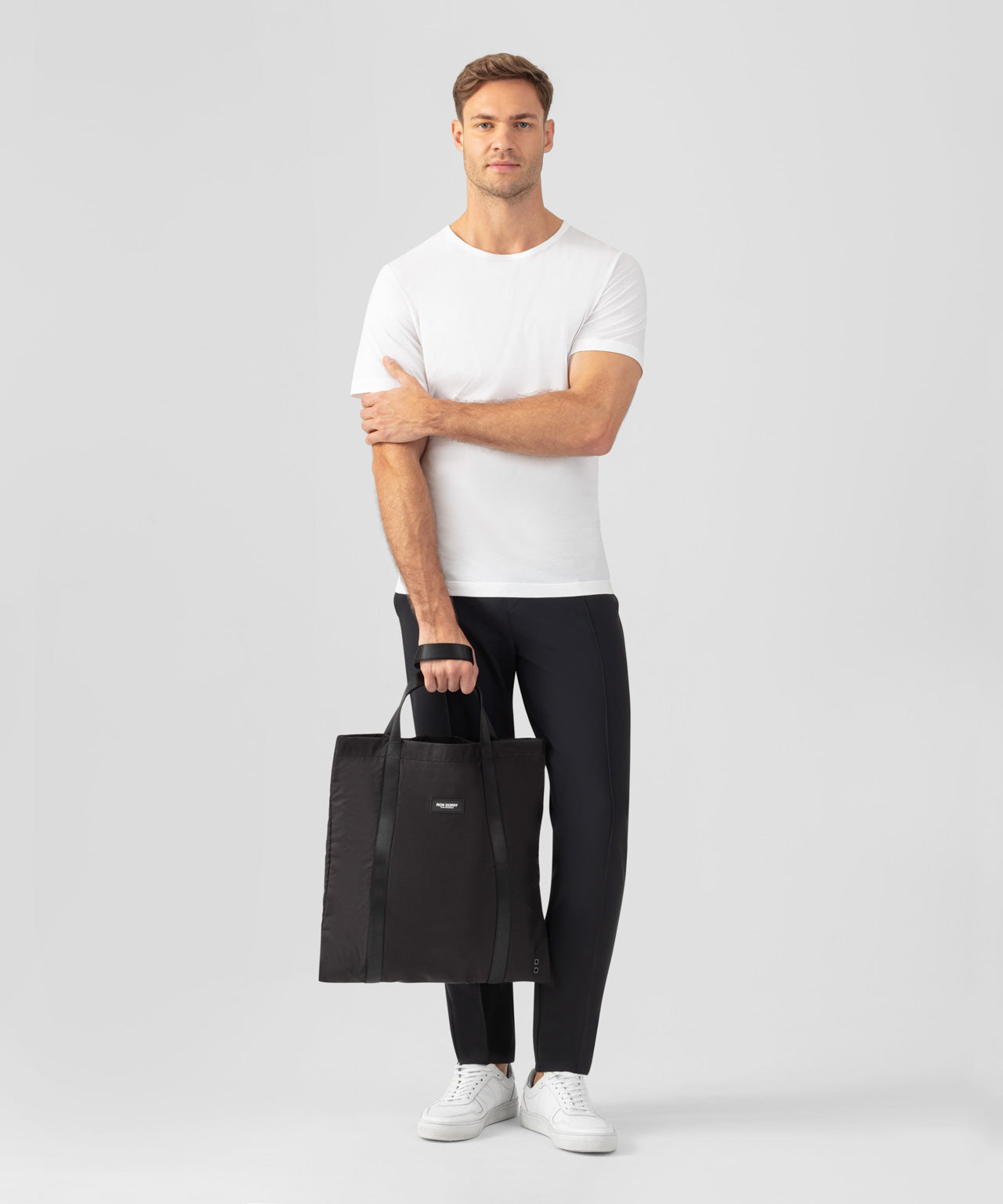 Light Ripstop Tote Bag: Schwarz