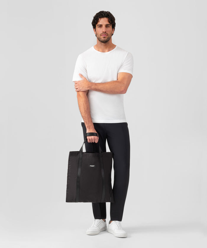 Tote bag en nylon: Noir