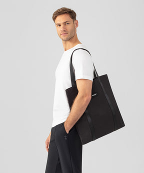 Light Ripstop Tote Bag: Black