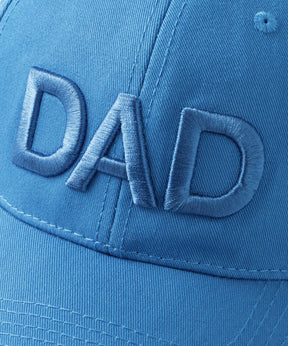 Casquette en coton brodée DAD: Bleu pur