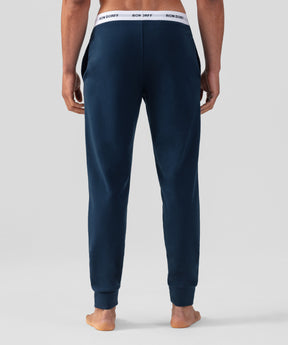Pantalon d'intérieur en coton à imprimés RON DORFF: Bleu marine