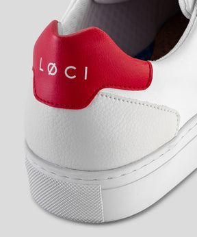 RON DORFF x LØCI Organic Sneakers: Red/Navy/White