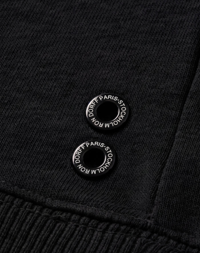 Organic Cotton Sleeveless Sweatshirt "DISCIPLINE": Schwarz